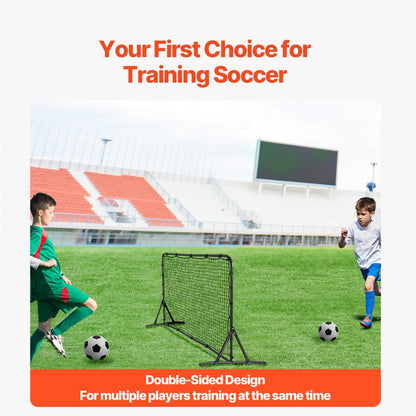 ZQHTW6x4 - Portable Double-Sided Soccer Rebounder Net for Training Sessions