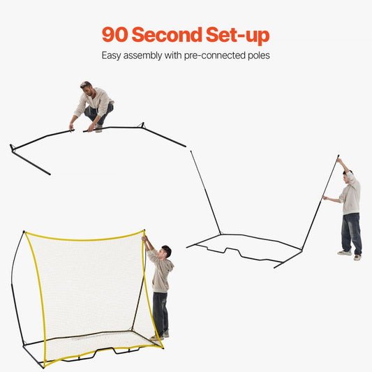 ZQHTW7x7 - Durable Soccer Rebounder Net for Practice & Training Sessions