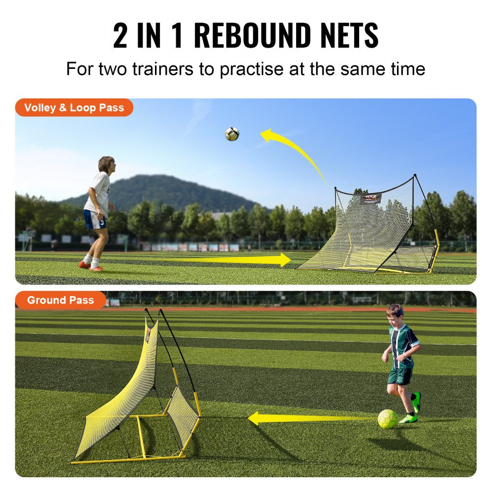 XH-01 - 71"x40" VEVOR Soccer Rebounder Net for 2 Players