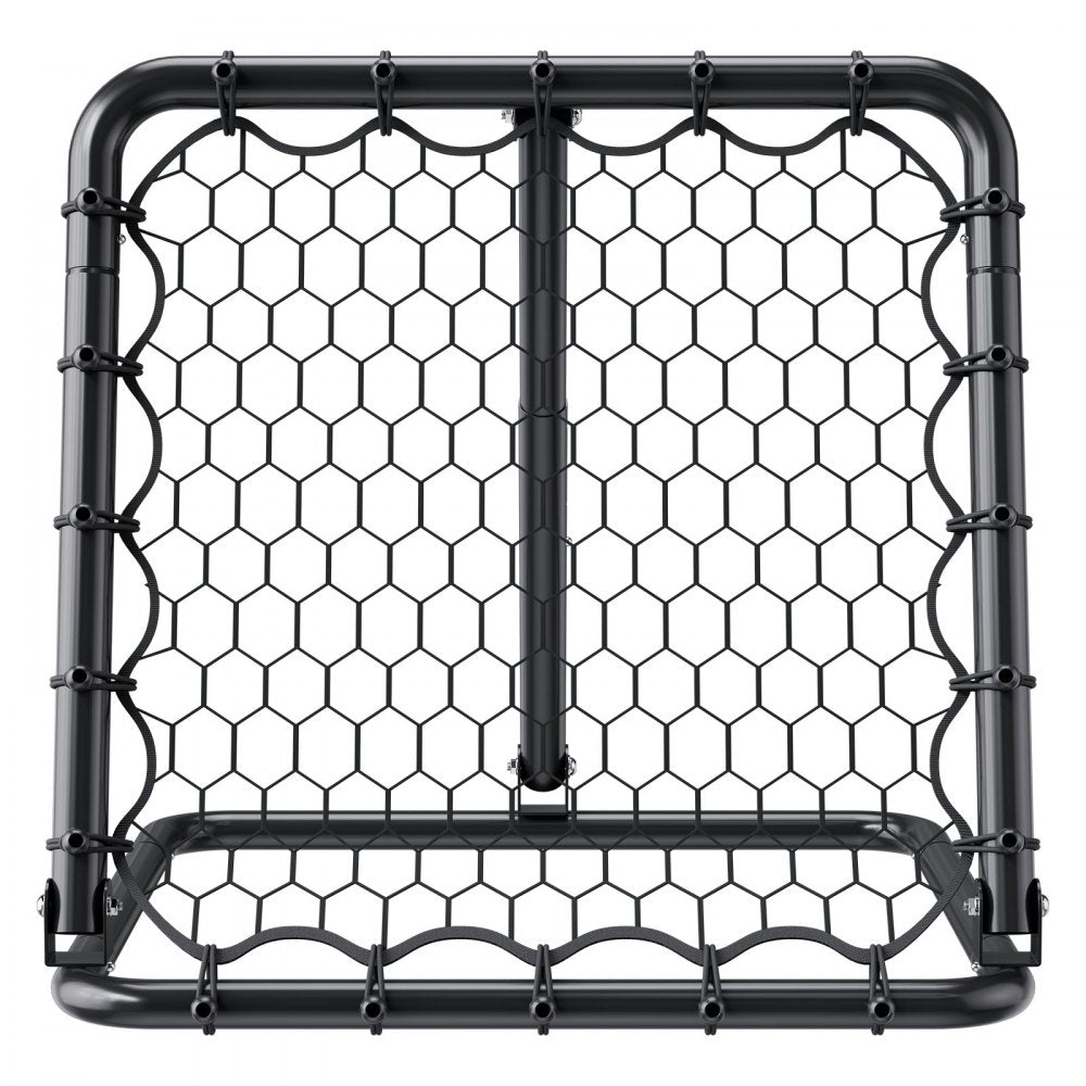 ZQHTW84 - Adjustable Soccer Rebounder with Iron Frame and Foldable Design