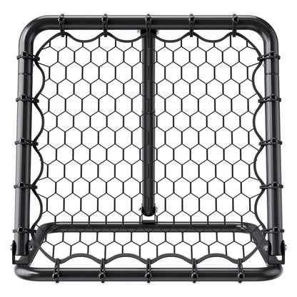 ZQHTW84 - Adjustable Soccer Rebounder with Iron Frame and Foldable Design