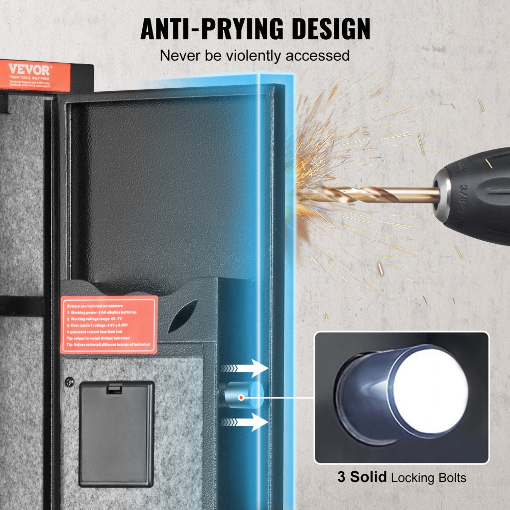010756522925 - 3-Gun VEVOR Safe with Digital Lock & LED Light
