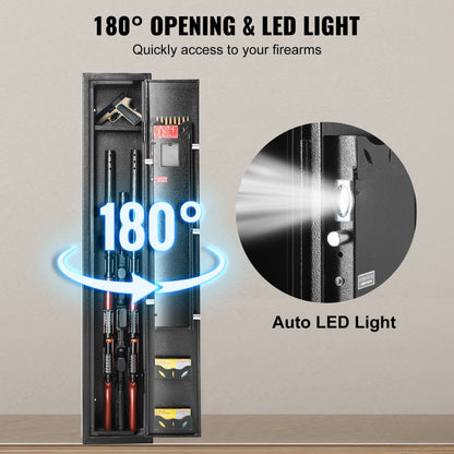 010370998781 - Durable 3-Gun Safe with Digital Lock and Quick Access Features