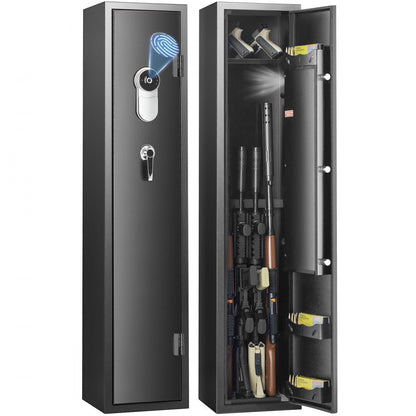 010197958943 - VEVOR 5-Gun Safe with Fingerprint Lock & LED Light, Quick Access