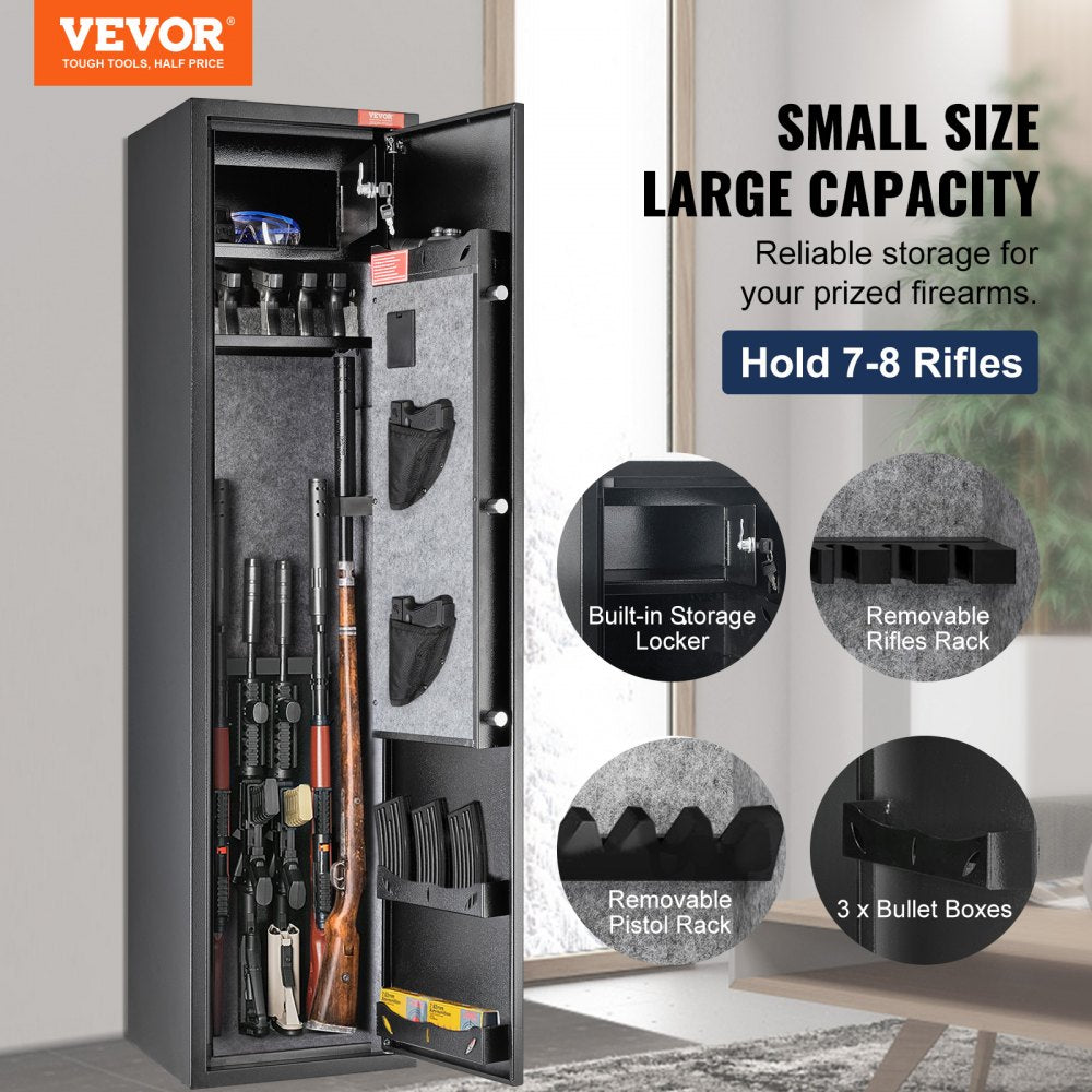 010104372744 - VEVOR 6-Gun Safe with Digital Lock & LED Light