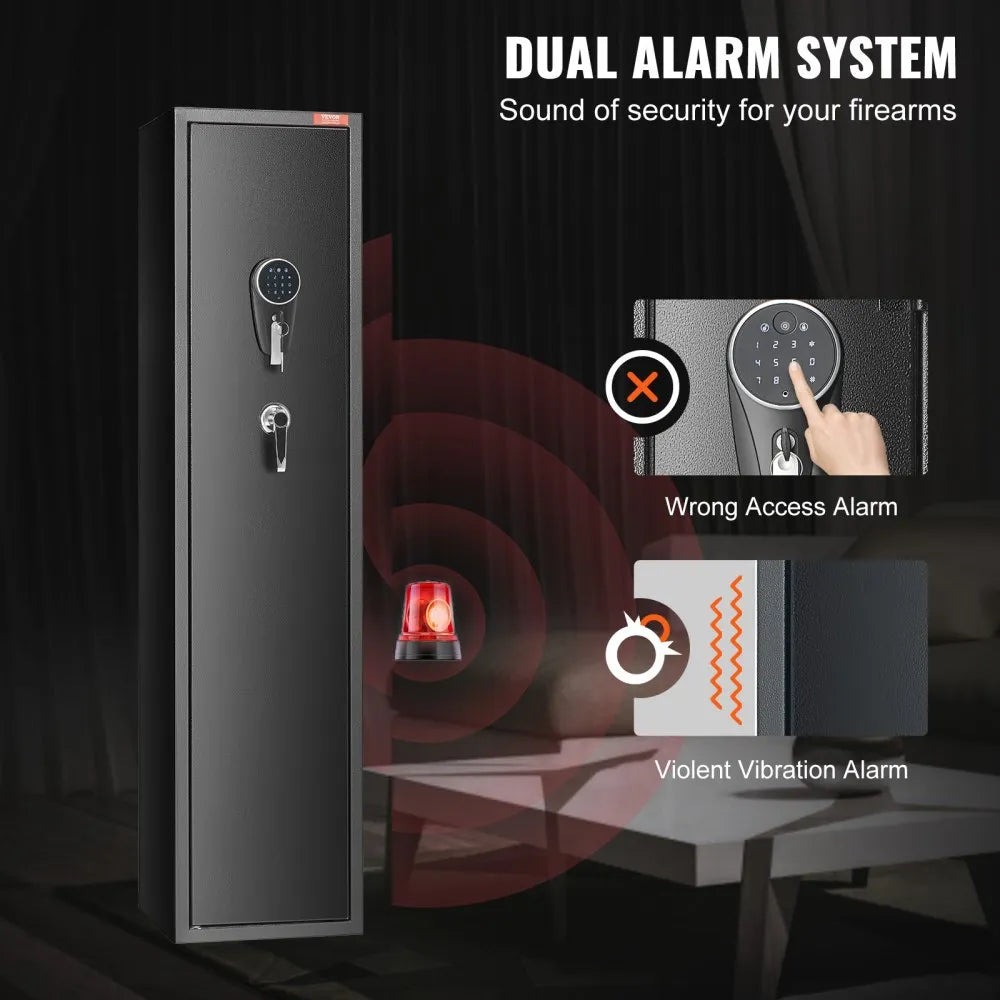 010104372744 - VEVOR 6-Gun Safe with Digital Lock & LED Light