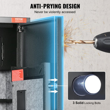 010488006795 - 5-Rifle Steel Gun Safe with Touchscreen Lock & LED Light