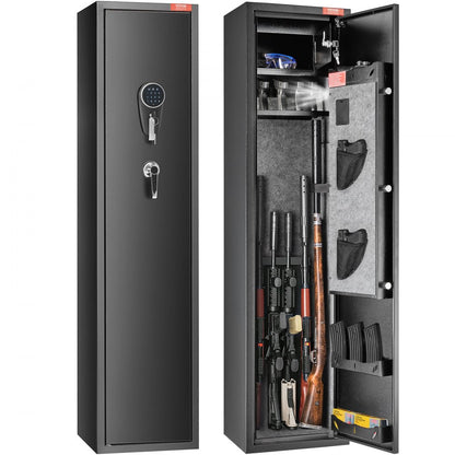 010488006795 - 5-Rifle Steel Gun Safe with Touchscreen Lock & LED Light