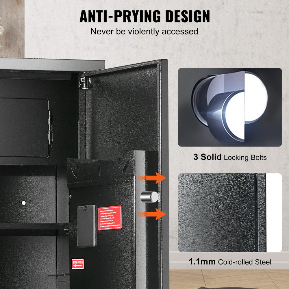 010535124271 - VEVOR Gun Safe for 6 Guns with Fingerprint Lock & LED Light