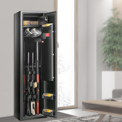 010535124271 - VEVOR Gun Safe for 6 Guns with Fingerprint Lock & LED Light