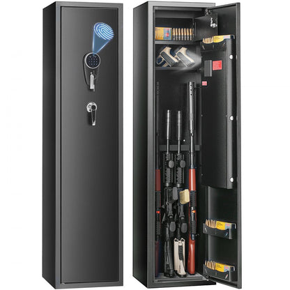 010535124271 - VEVOR Gun Safe for 6 Guns with Fingerprint Lock & LED Light