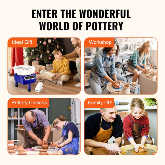 YT-01 - 10-inch VEVOR Pottery Wheel with 350W Motor