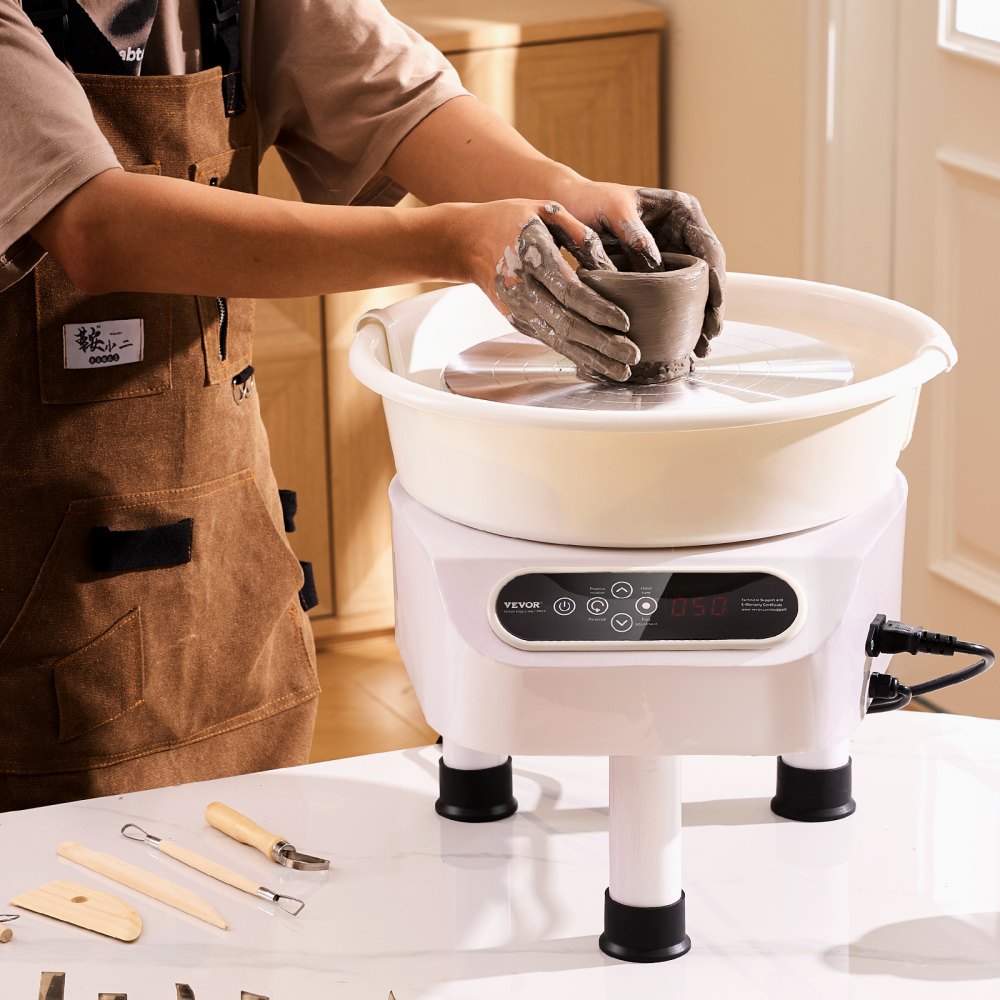 YT-10 - VEVOR 11" Pottery Wheel with Foot Pedal & Touchscreen Control
