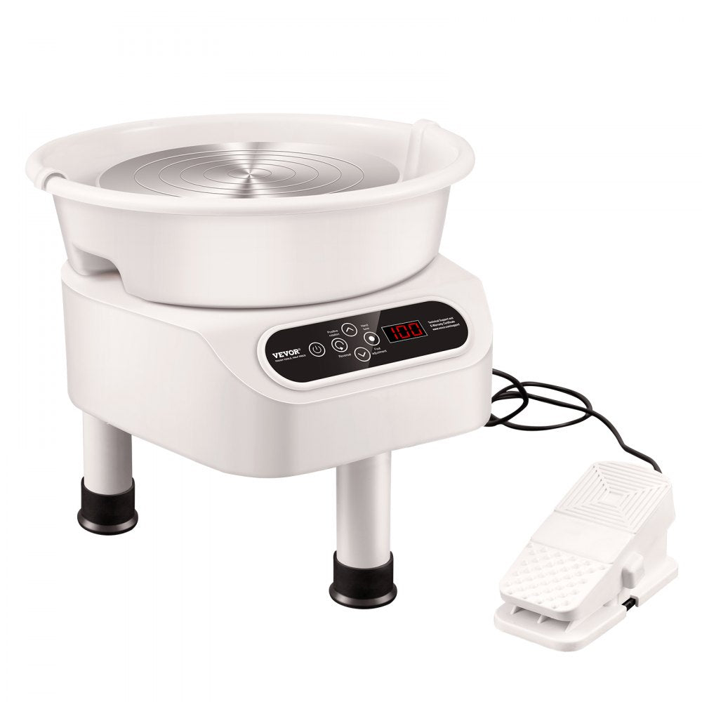 YT-10 - VEVOR 11" Pottery Wheel with Foot Pedal & Touchscreen Control