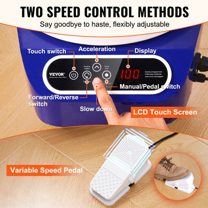 YT-10 - VEVOR 11" Pottery Wheel with Direct-Drive Motor and LCD Control