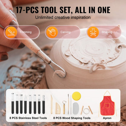YT-28 - 11" Electric Pottery Wheel with LCD Screen and Foot Pedal