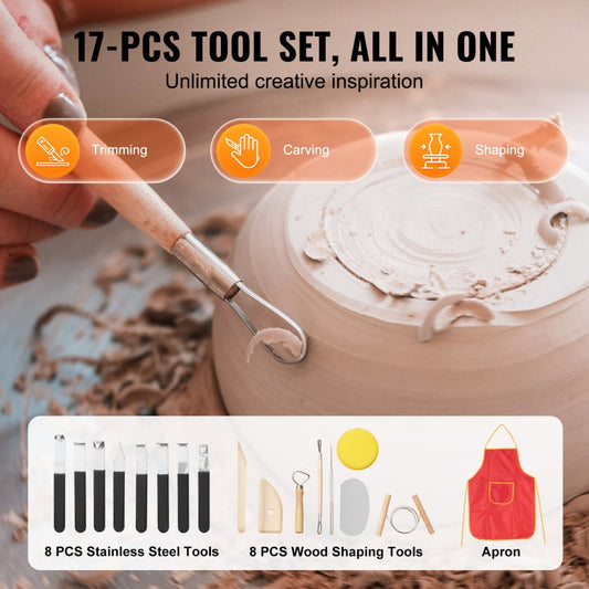 YT-28 - Dual-Speed 11" VEVOR Pottery Wheel with LCD Touch Screen