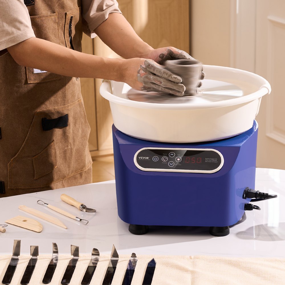 YT-37 - VEVOR 11-Inch Pottery Wheel with 450W Motor & Tool Set