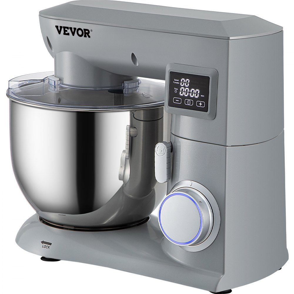 SM-1571NL - 7.4Qt 450W Tilt-Head Stand Mixer with LCD & 3 Attachments