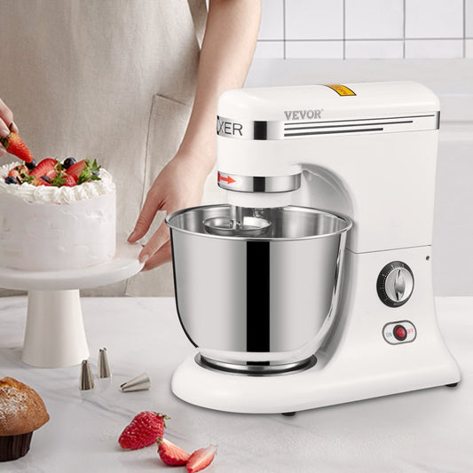 SM-1507L - 600W 7.4Qt Tilt-Head Stand Mixer with 3 Attachments