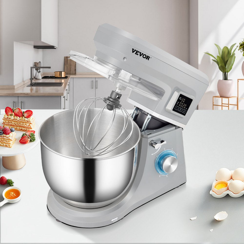 SM-1507L - 7.4 Qt SKYSHALO Stand Mixer with 660W Motor & LCD Control
