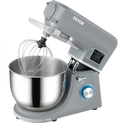 SM-1507L - 660W VEVOR 5-in-1 Stand Mixer with Auto-Stop & LCD Panel