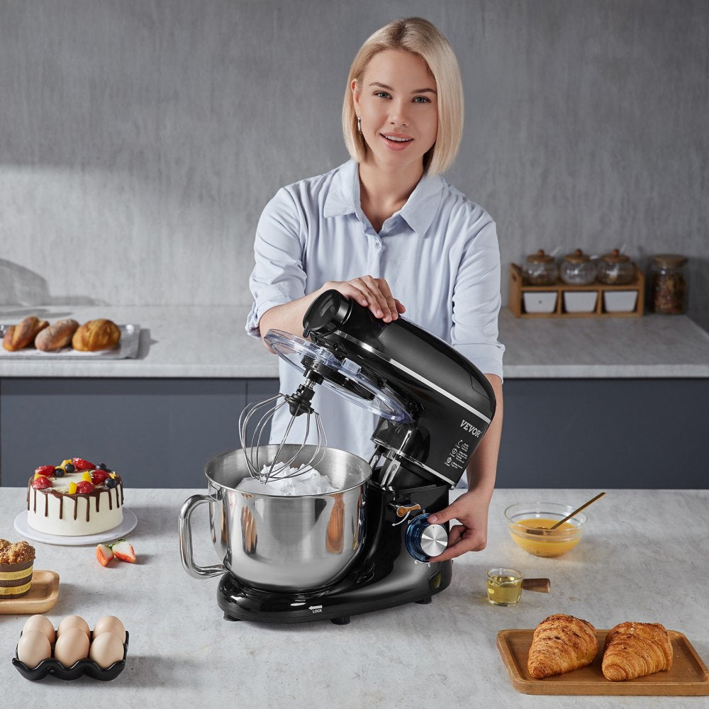 SM-1504NBM - 5.9qt Durable Stand Mixer with 6 Speeds & Attachments