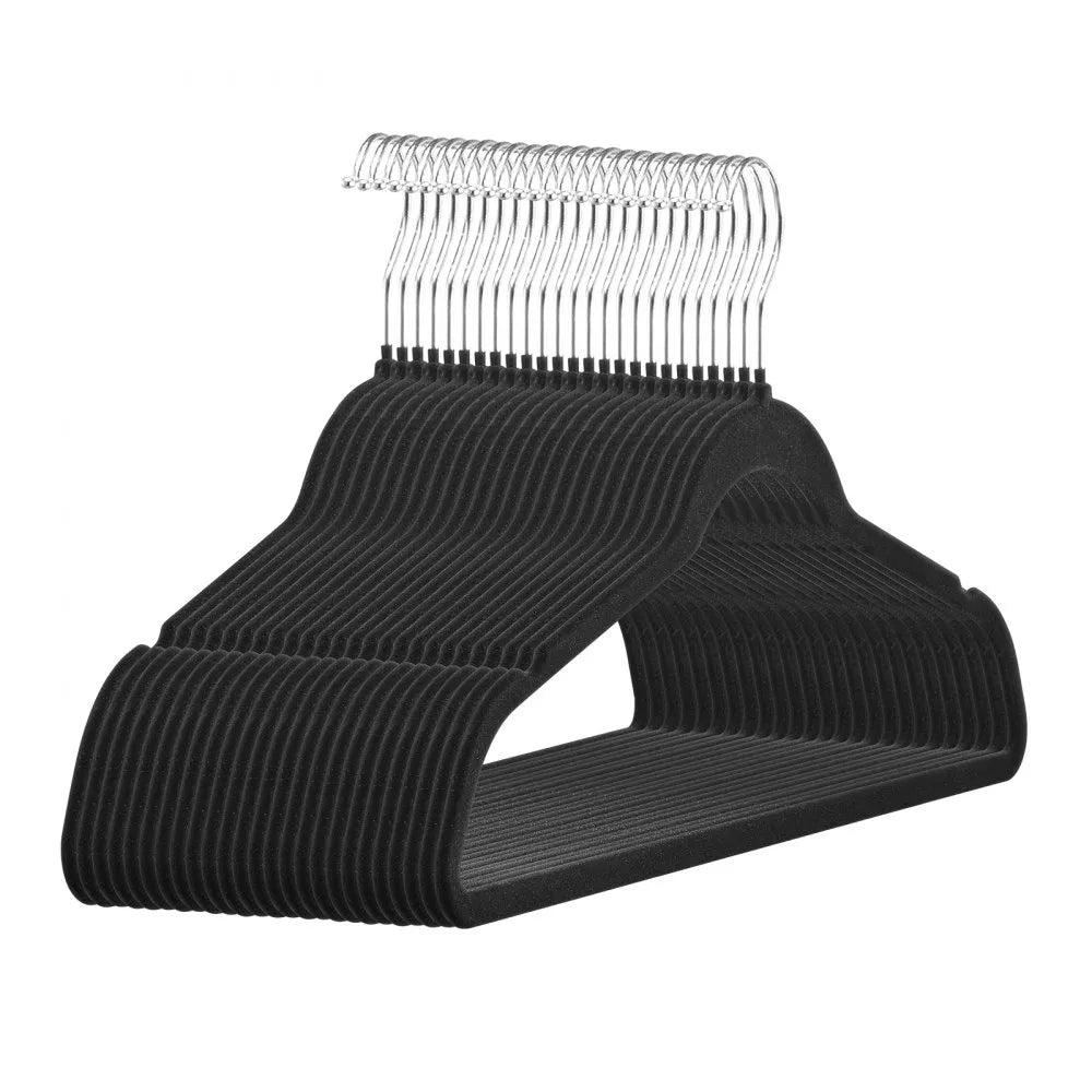 ZR048 - 50 Pack Velvet Hangers, 0.2in Thin, 11lbs Capacity