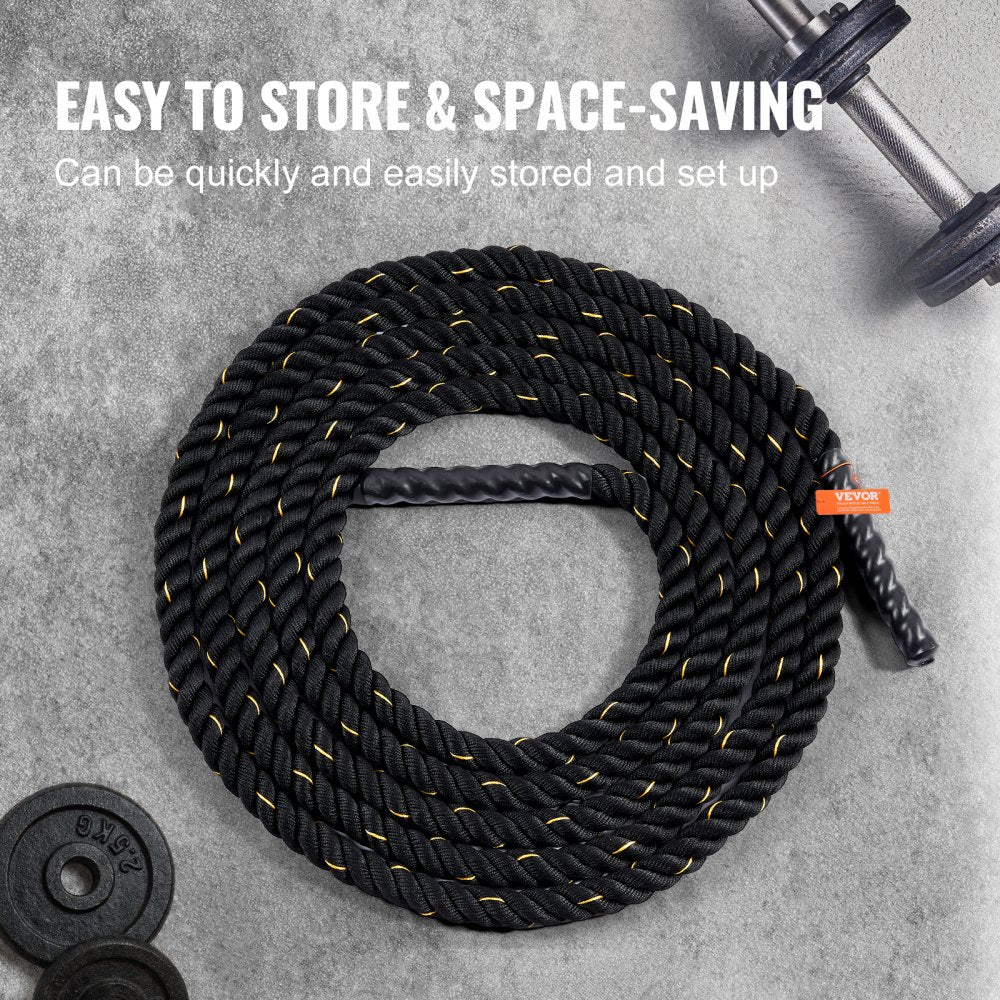 SSPP-01 - 1.5" x 30' VEVOR Battle Rope for Strength Training