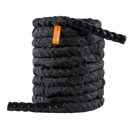 SSPP-02 - 1.5" x 30ft Durable Polyester Battle Rope with Comfort Handles
