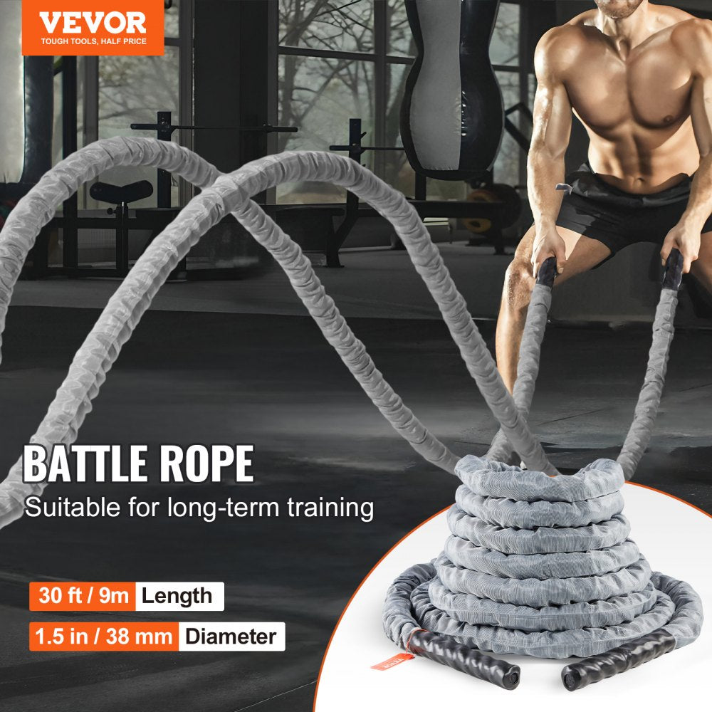 SSPP-03 - 1.5" x 30Ft VEVOR Battle Rope for Full-Body Workouts