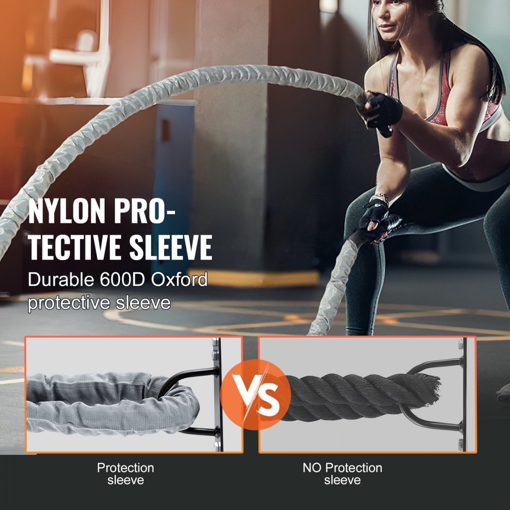 SSPP-03 - 1.5" x 30Ft VEVOR Battle Rope for Full-Body Workouts