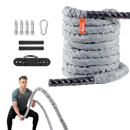 SSPP-03 - 1.5" x 30Ft VEVOR Battle Rope for Full-Body Workouts