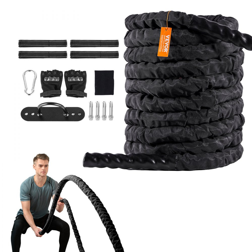 SSPP-04 - Durable 1.5" x 40' VEVOR Battle Rope for Intense Workouts