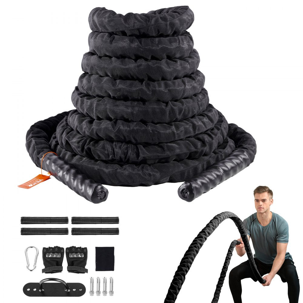 SSPP-04 - Durable 1.5" x 40' VEVOR Battle Rope for Intense Workouts