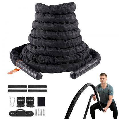 SSPP-04 - Durable 1.5" x 40' VEVOR Battle Rope for Intense Workouts