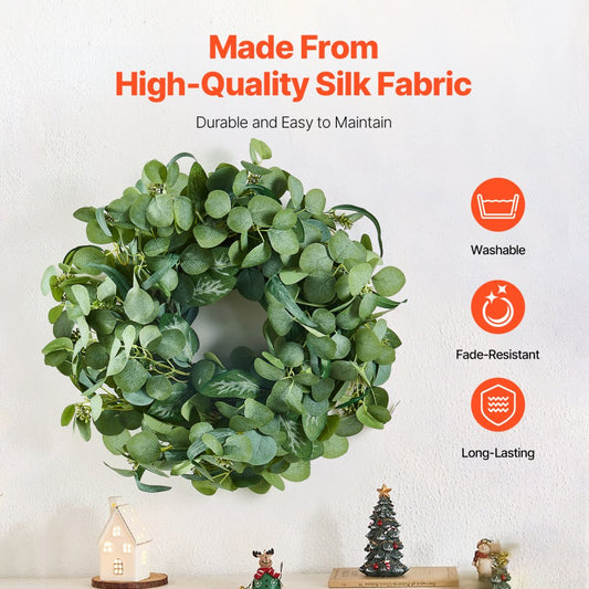 WA53355 - 26" Silk Decorative Wreath for Home & Events