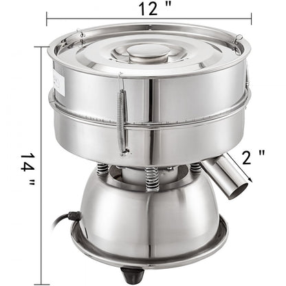 010292363454 - Stainless Steel Electric Sieve Shaker for Fine Flour Sifting
