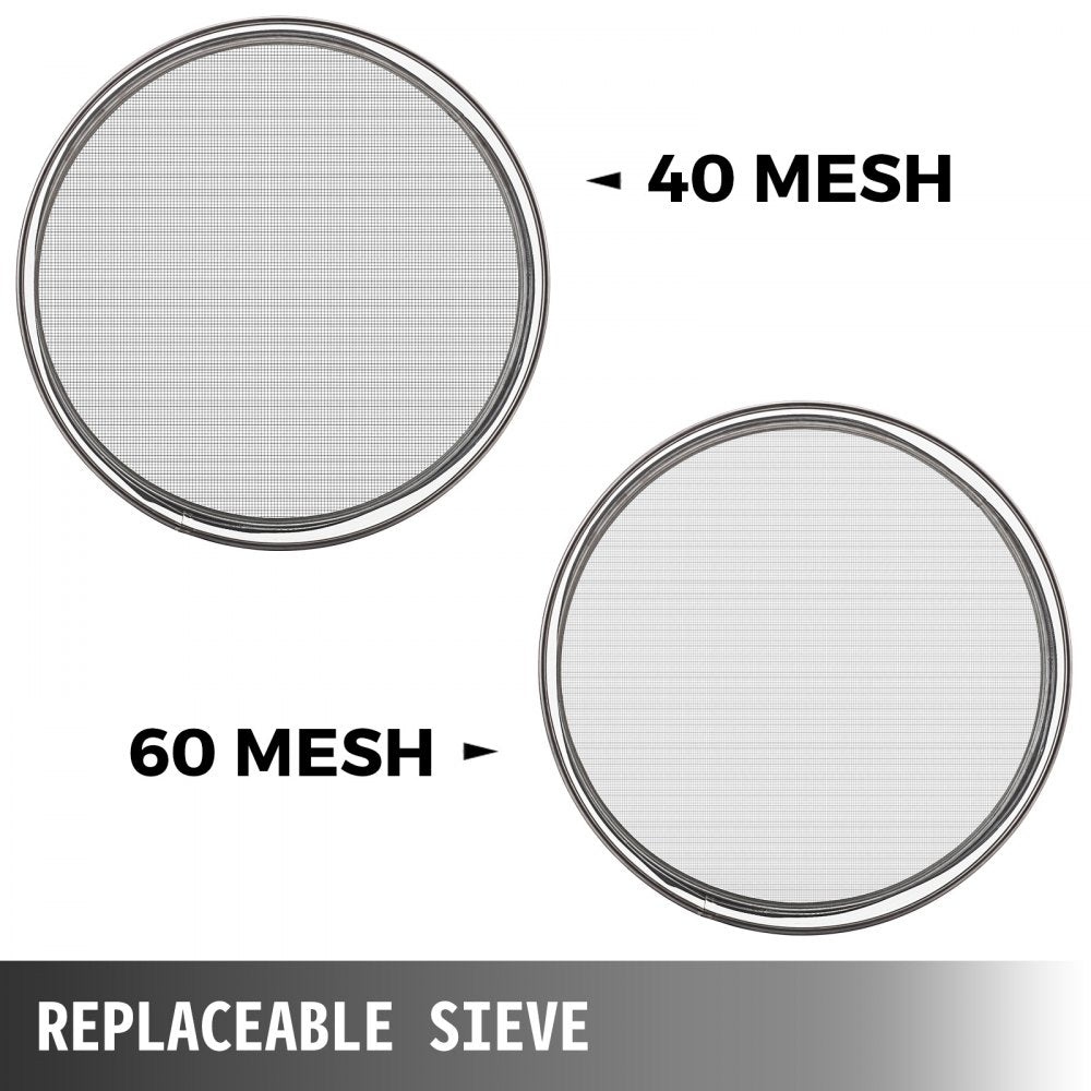 010304147779 - Stainless Steel Sieve Shaker, 50W, Dual Sieves for Efficient Sieving