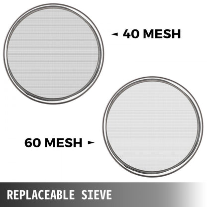 010304147779 - Stainless Steel Sieve Shaker, 50W, Dual Sieves for Efficient Sieving