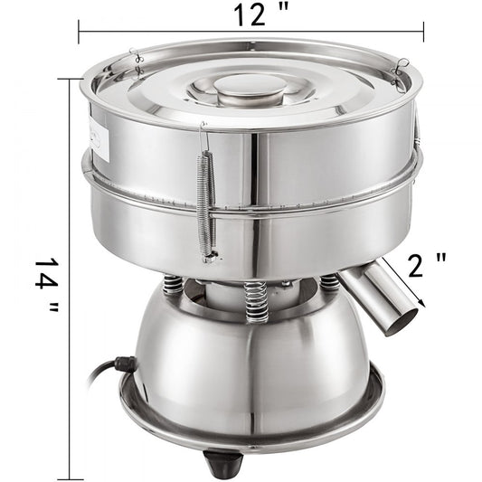 010304147779 - Stainless Steel Sieve Shaker, 50W, Dual Sieves for Efficient Sieving