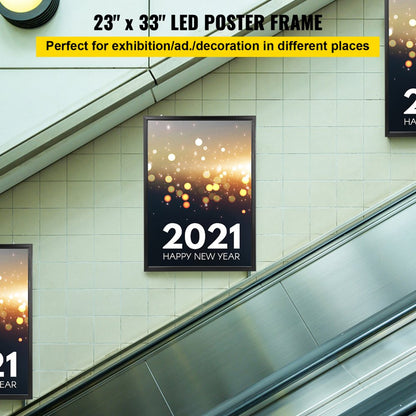 010122878837 - Slim 33x24" LED Light Box for Posters & Signage