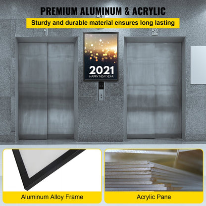 010122878837 - Slim 33x24" LED Light Box for Posters & Signage