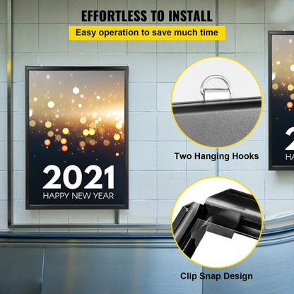 010122878837 - Slim 33x24" LED Light Box for Posters & Signage