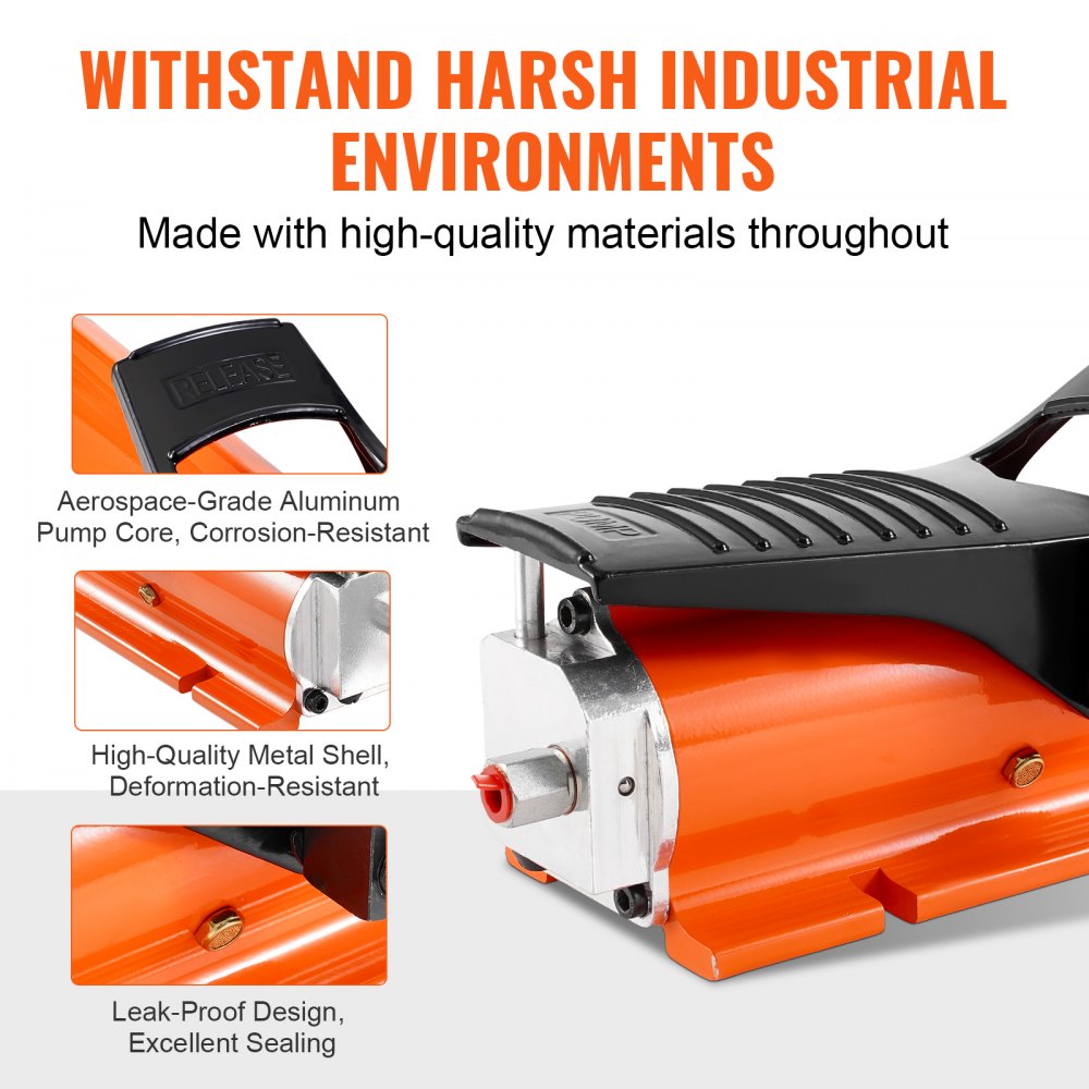 TL-A5122 - 10,000 PSI Air Hydraulic Pump with 0.18 Gal Reservoir