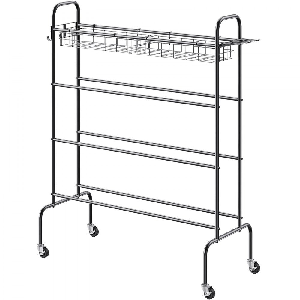 RF-RY-027 - Compact 4-Tier Basketball Storage Rack for Home & Gym