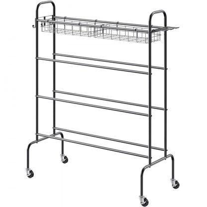 RF-RY-027 - Compact 4-Tier Basketball Storage Rack for Home & Gym