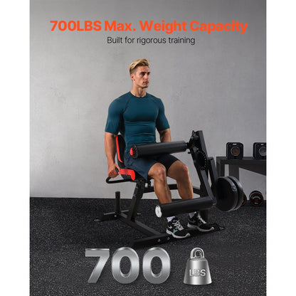 UB2903A - 700lbs Adjustable Leg Extension & Curl Machine for Toning