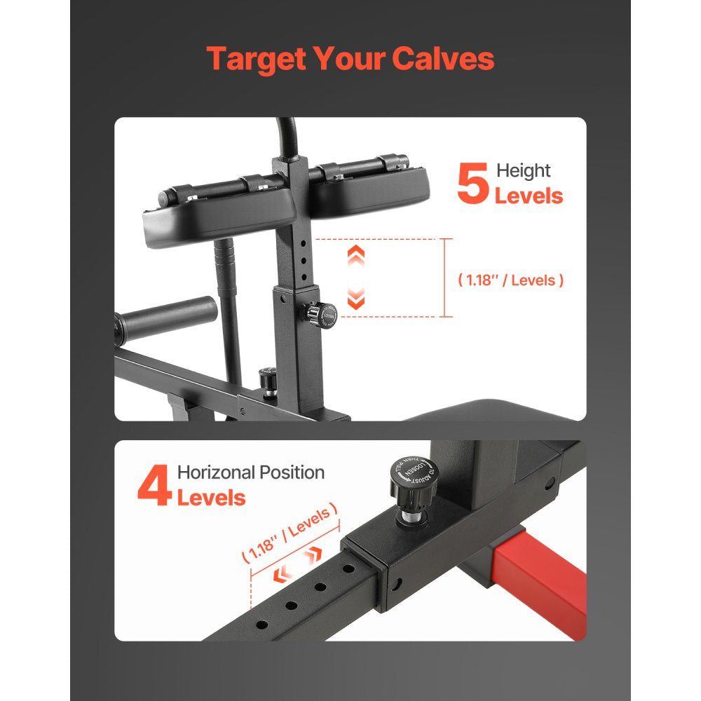 UB2912 - Durable Seated Calf Raise Machine with 440lbs Capacity