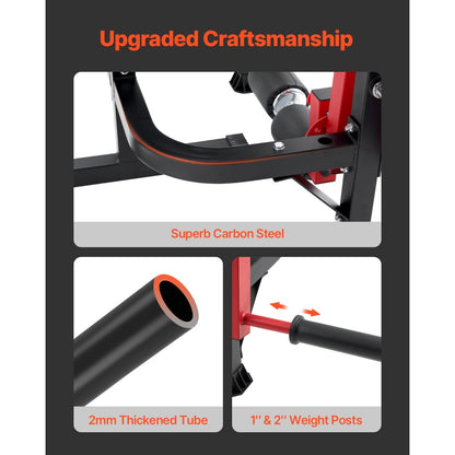 UB2908 - 700lbs Leg Extension & Curl Machine with 24 Adjustable Settings